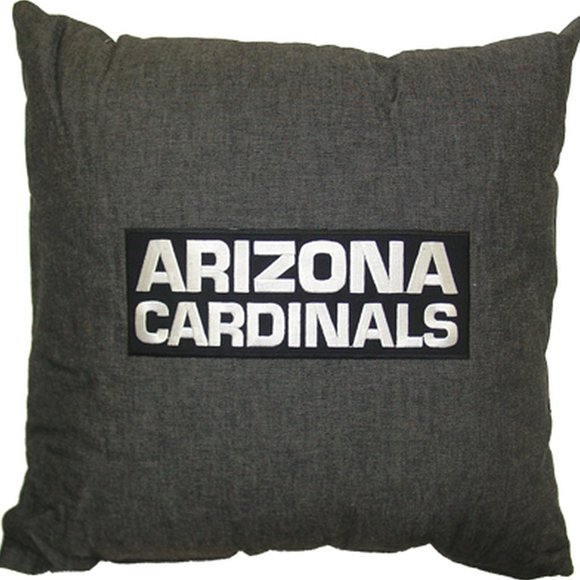 Arizona Cardinals Denim Throw Pillow Measures 14 x 14 inches - Picture 1 of 4